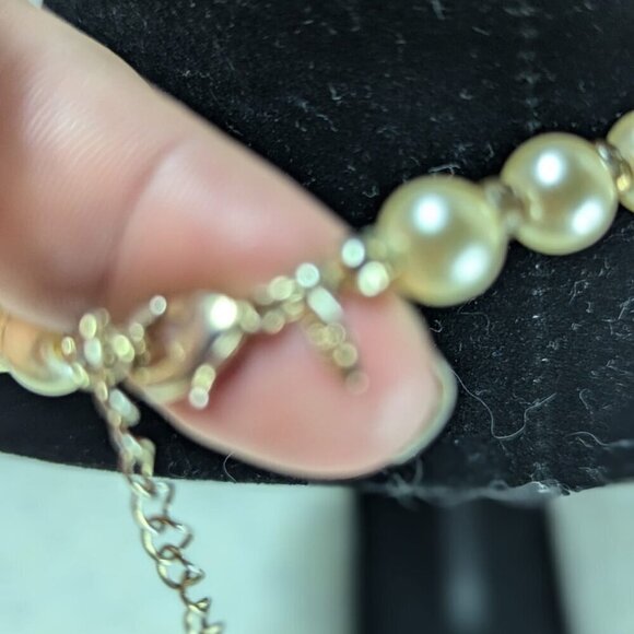 NRT Freshwater & Faux Pearl Necklace Coral Acrylic Beads Multi Strands - Picture 7 of 7